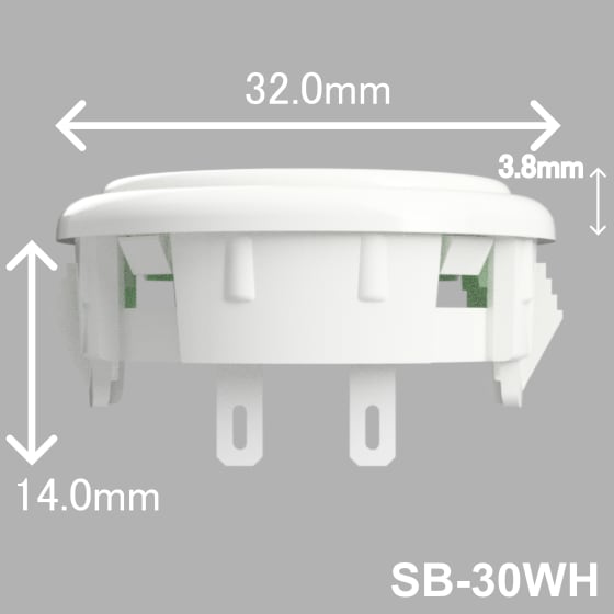 【アケコン用ボタン】OneFRAME SB-30 30mm ホワイト 単品
