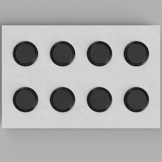 【アケコン用ボタン】OneFRAME B set(30mm x8)ブラック