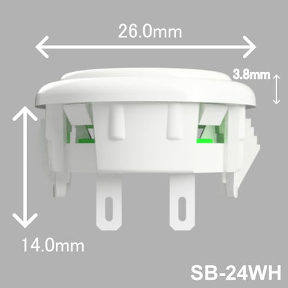 【アケコン用ボタン】OneFRAME A set (24mm x11、30mm x1)ホワイト