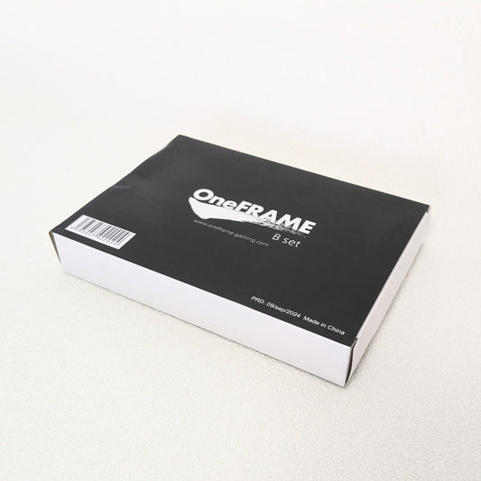 【アケコン用ボタン】OneFRAME B set（30mm x8）ブラック