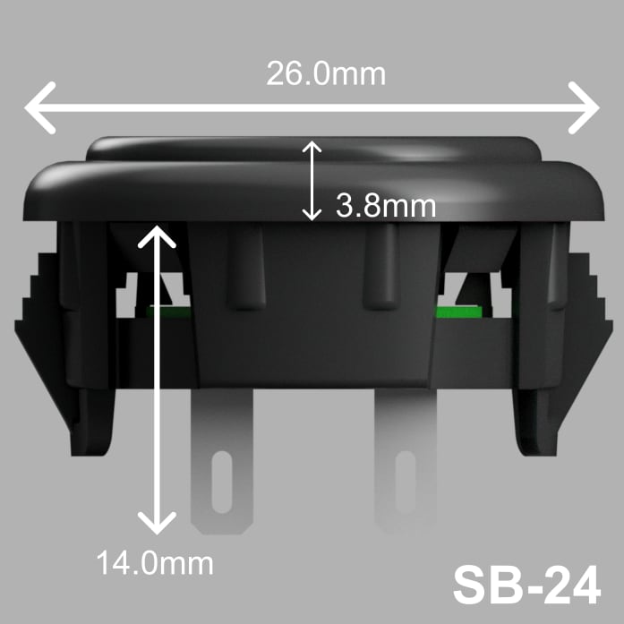 【アケコン用ボタン】OneFRAME A set (24mm x11、30mm x1)ブラック