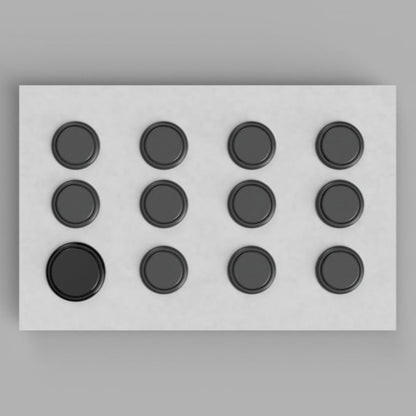 【アケコン用ボタン】OneFRAME A set (24mm x11、30mm x1)ブラック