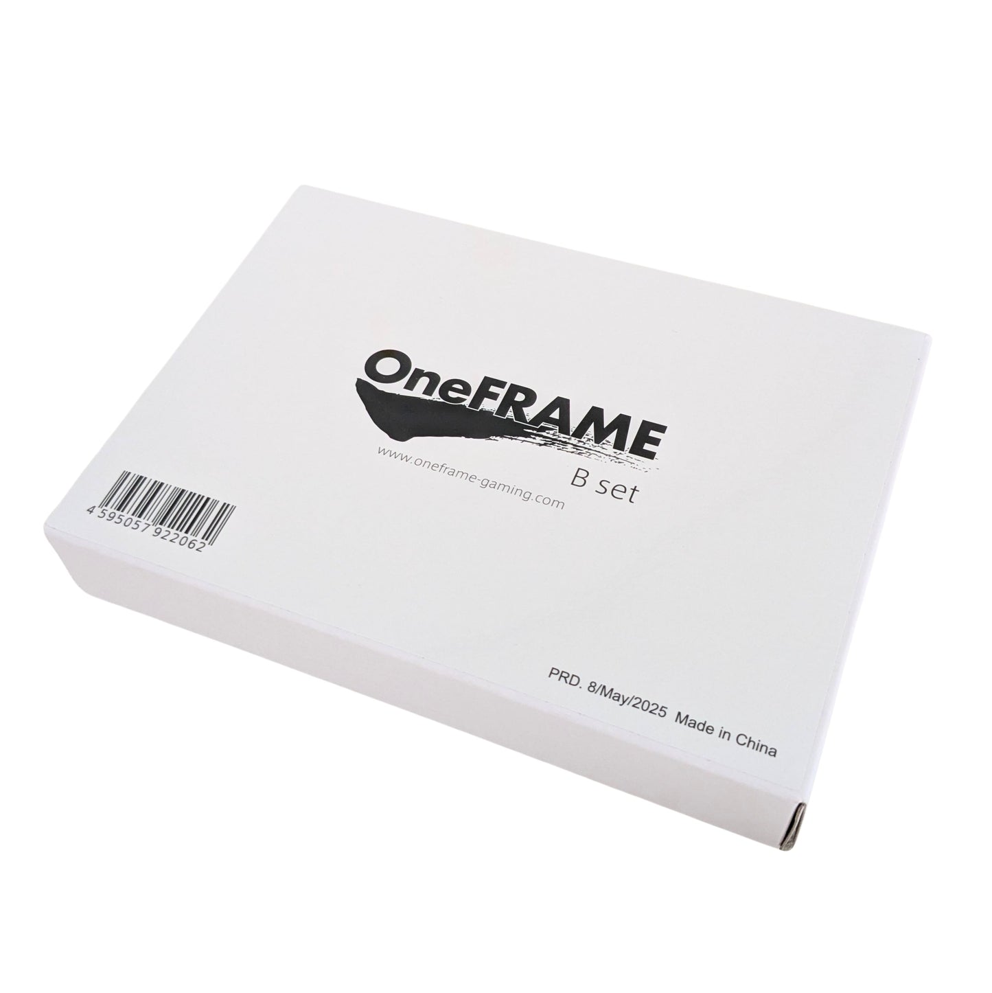 【アケコン用ボタン】OneFRAME B set（30mm x8）ホワイト