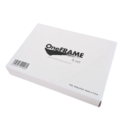 【アケコン用ボタン】OneFRAME B set（30mm x8）ホワイト