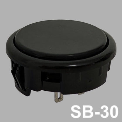 【アケコン用ボタン】OneFRAME B set（30mm x8）ブラック