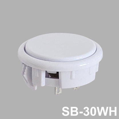 【アケコン用ボタン】OneFRAME SB-30 30mm ホワイト 単品